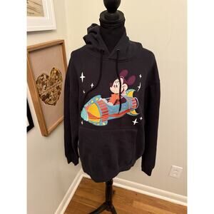 Disney Parks -MICKEY MOUSE- Astro Orbiter-DISNEYLAND-Embroidered Hoodie - MD